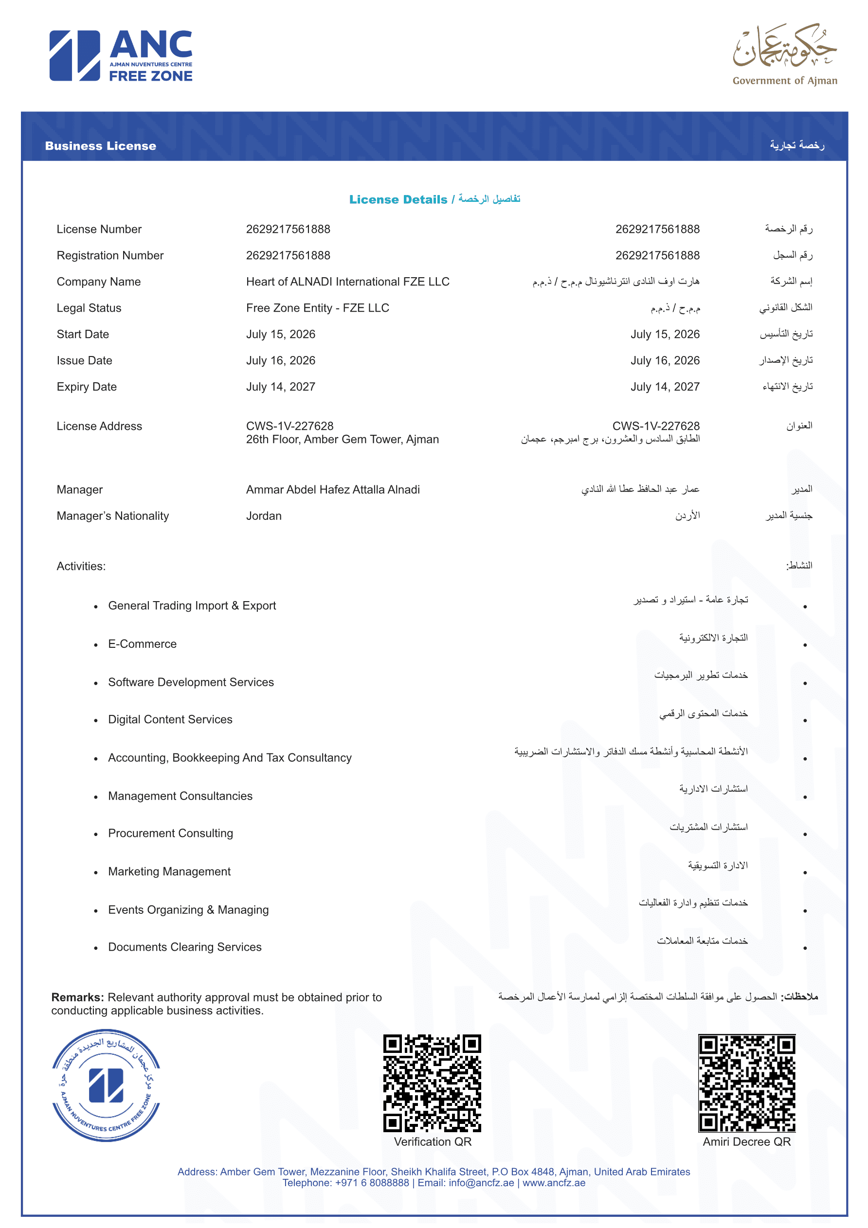 Trade License