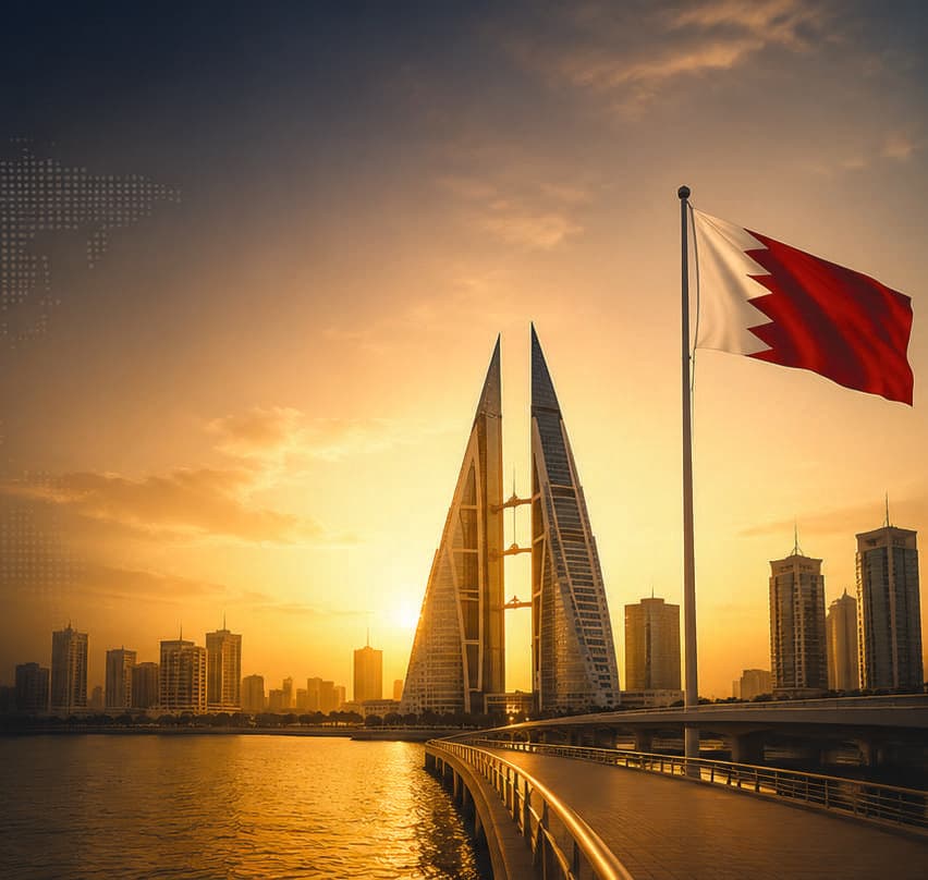 The Bahrain World Trade Center towers in Manama